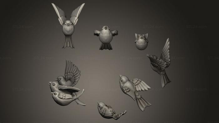 Статуэтки птицы (ПТИЦА В ПОЛЕТЕ, STKB_0003) 3D модель для ЧПУ станка